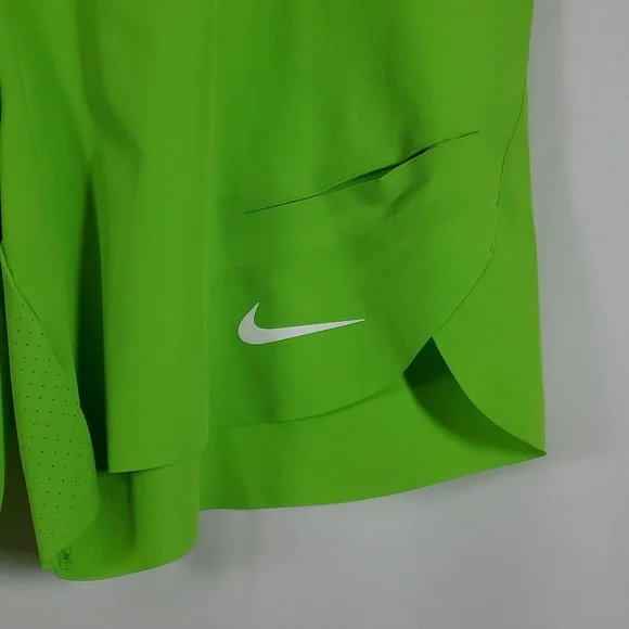 Nike Tennis - Court Rafa Straight-Leg Dri-FIT ADV Tennis Shorts - Green - Picture 15 of 16